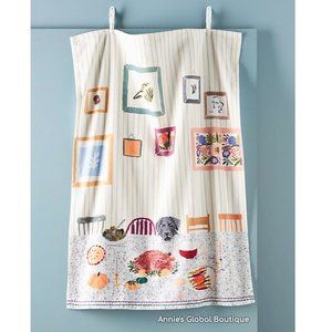 ANTHROPOLOGIE Ruby's Thanksgiving Tea Towel NWT